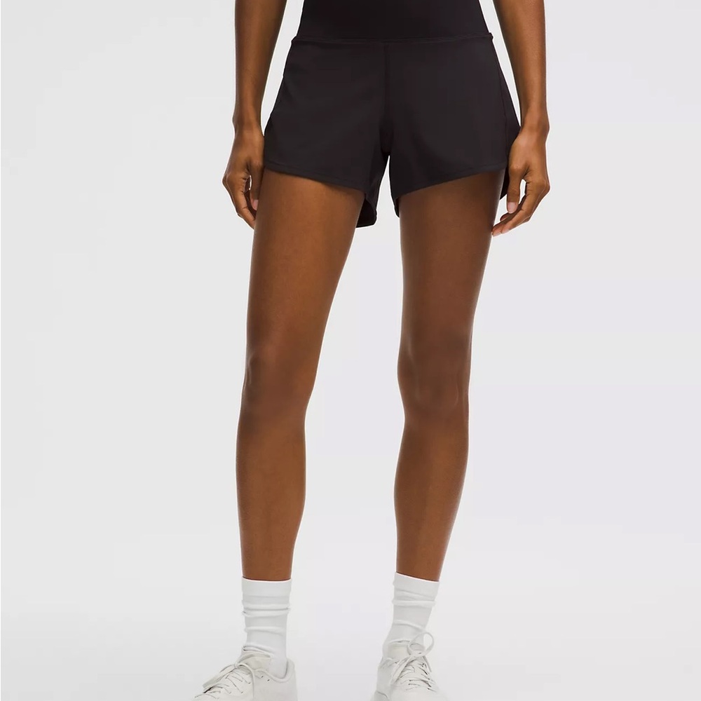 Lululemon Speed Up High-Rise Lined Short 4" - Black